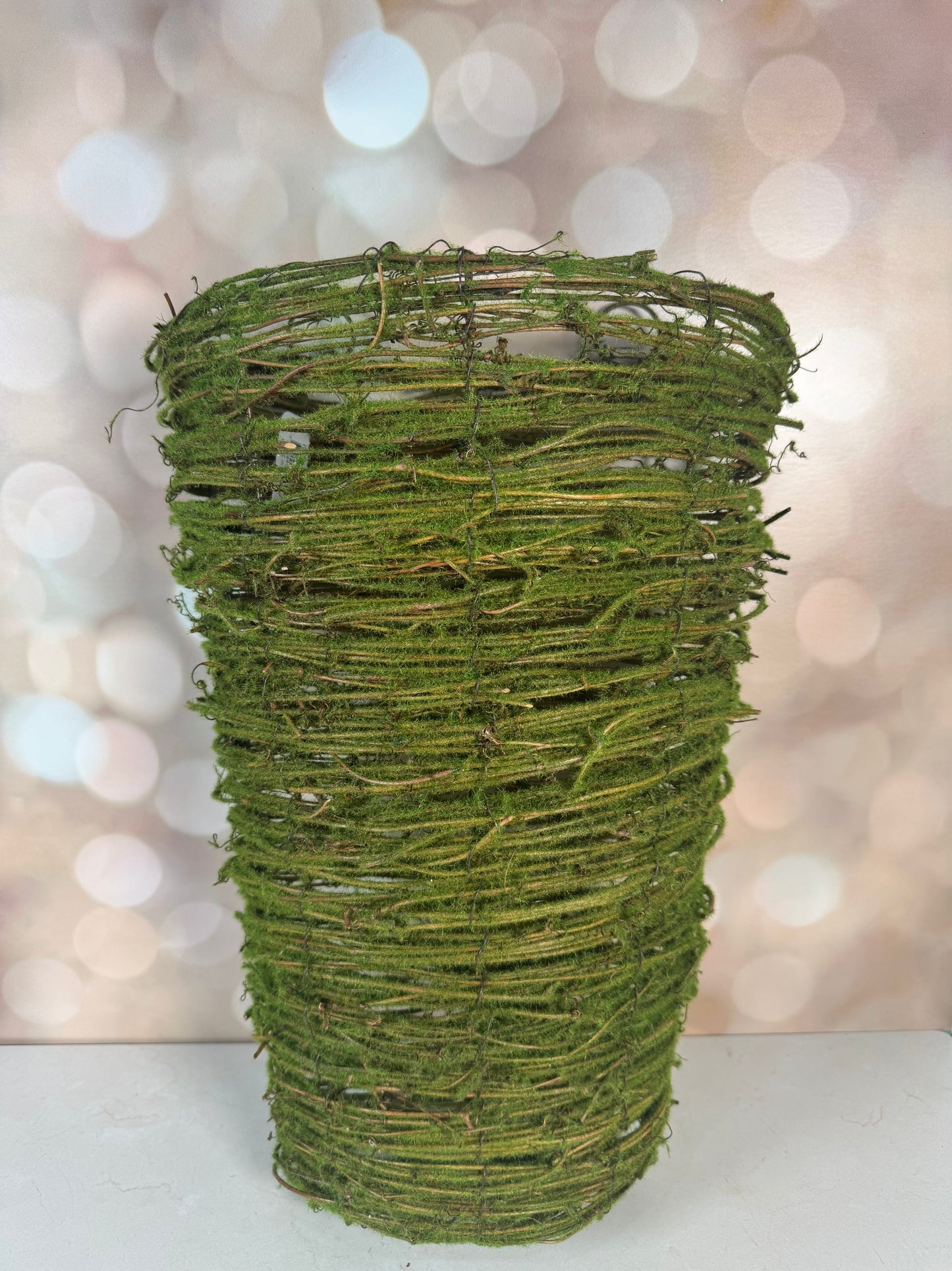VINE WALL BASKET GREEN small, medium or large - Burlap and Bling Decor