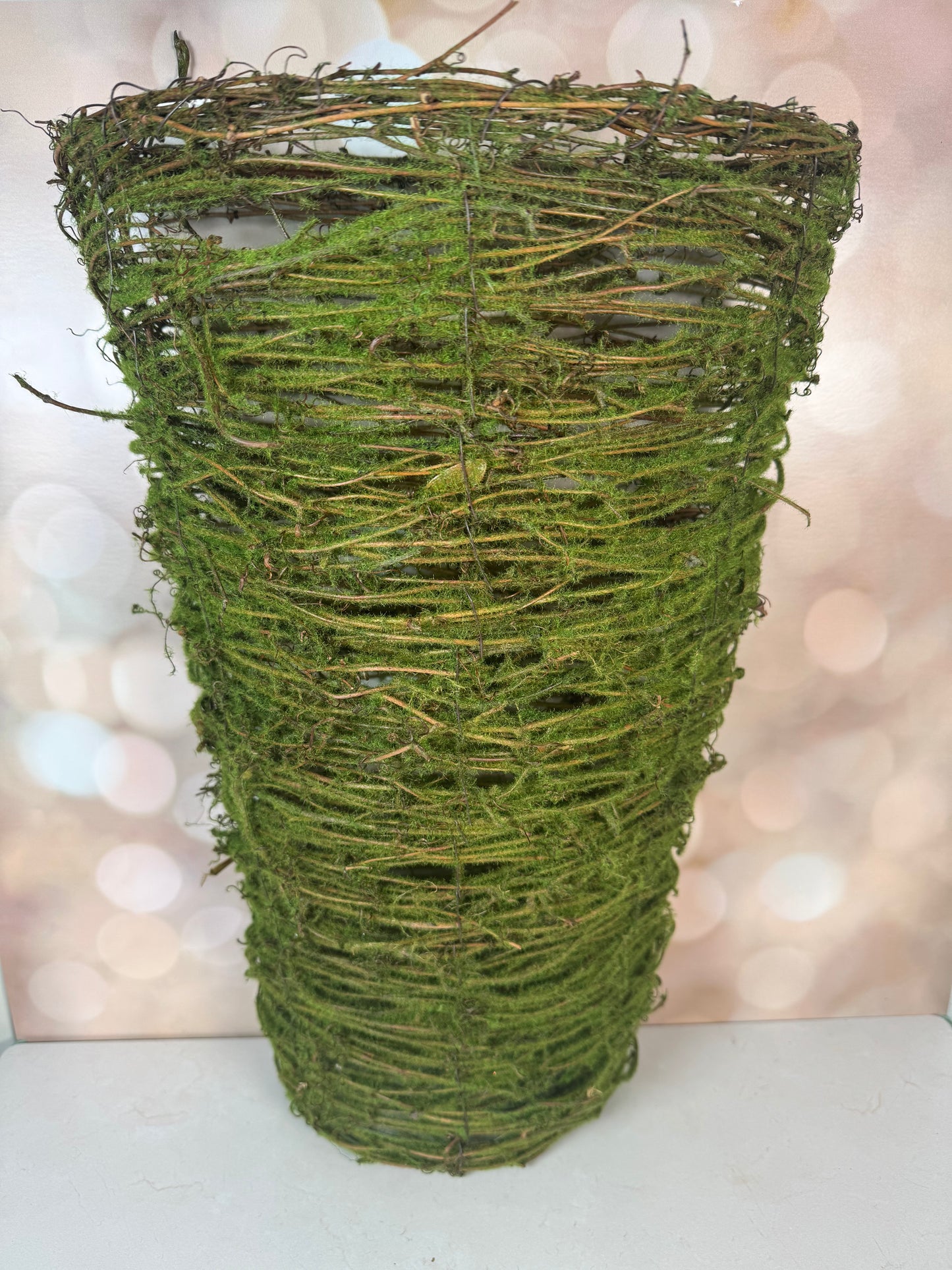 VINE WALL BASKET GREEN small, medium or large - Burlap and Bling Decor