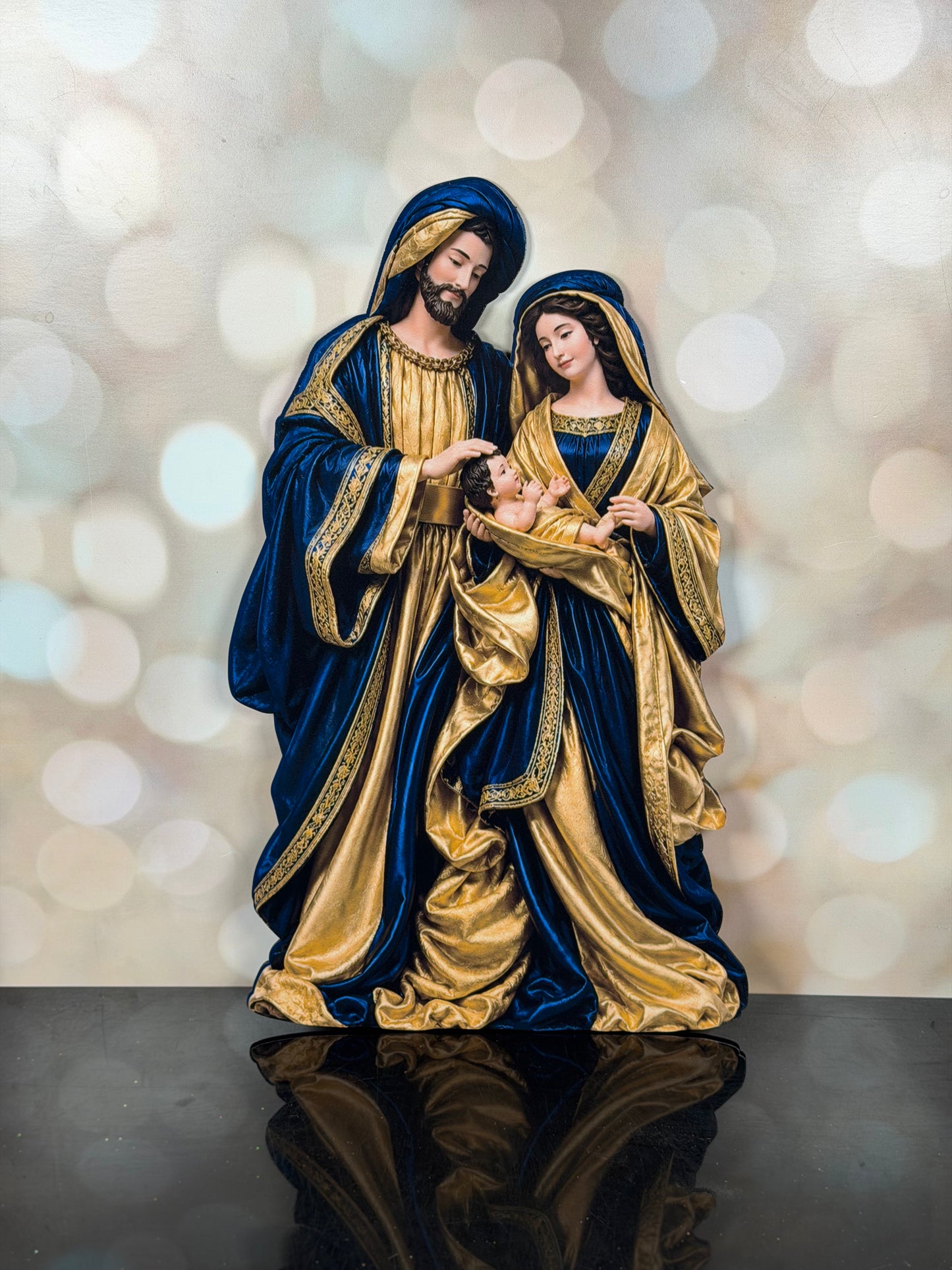 16 "HOLY FAMILY SIGN - BLUE