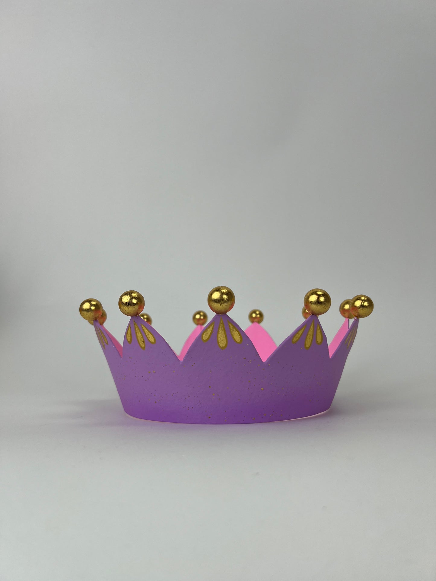 Patisserie Crown Papermache, 8" - Burlap and Bling Decor