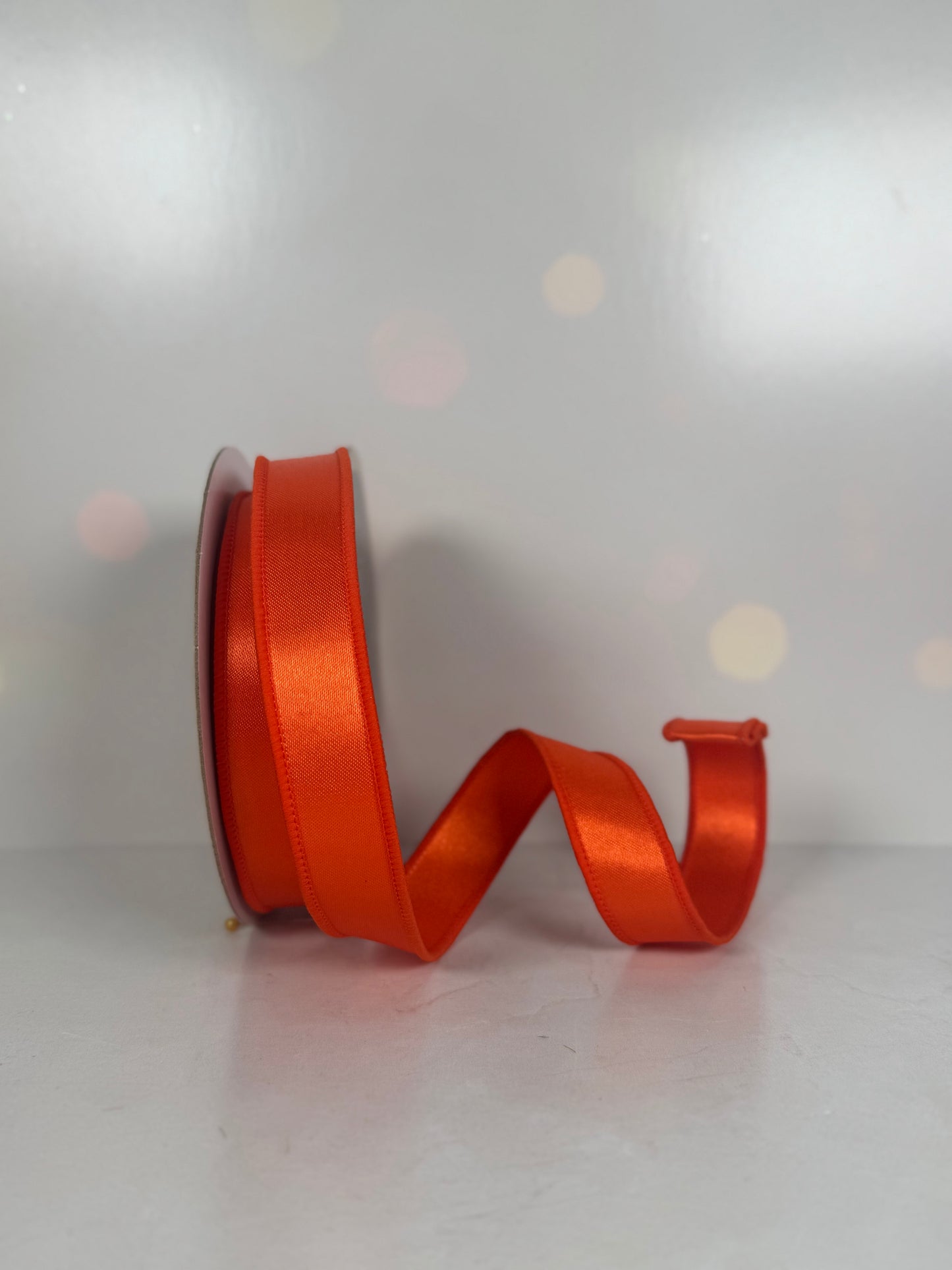 7/8"X10YD SATIN FUSED ORANGE