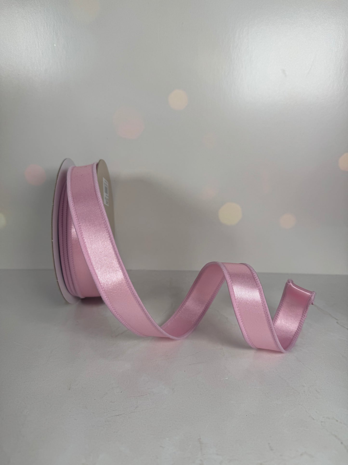 7/8"X10YD SATIN FUSED PINK