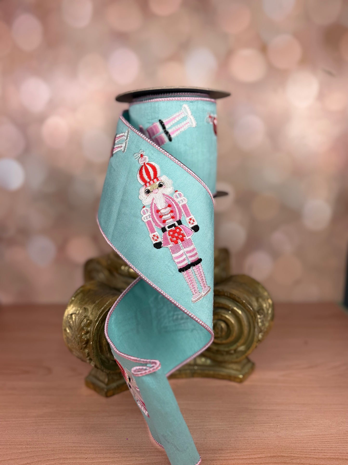 4"X5YD Nutcracker Pastel - Burlap and Bling Decor