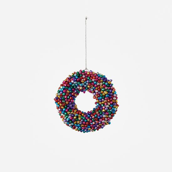 Bell Wreath Orn, Metal, 5.5" - Burlap and Bling Decor