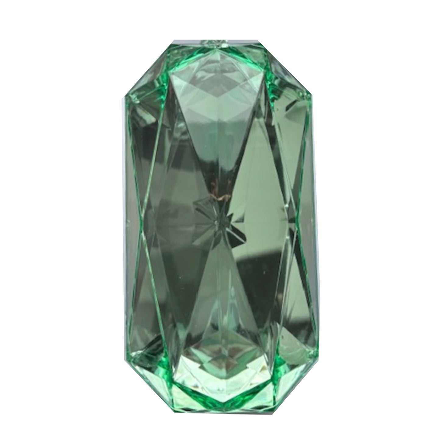 9" Emerald Cut Jewel Mint - Burlap and Bling Decor