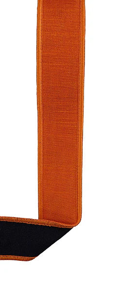 7/8"X10YD DUPIONI BRIGHT ORANGE/BLACK