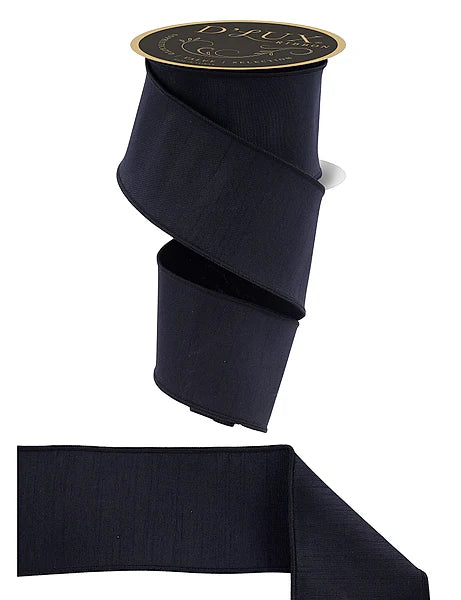 2.5"X10YD DUPIONI BLACK