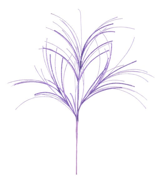 31"L GLITTER/MINI BEAD/FISHLINE SPRAY IRIDESCENT LAVENDER - Burlap and Bling Decor