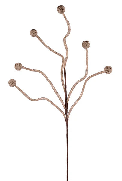 JUTE CURLY BALL SPRAY NATURAL