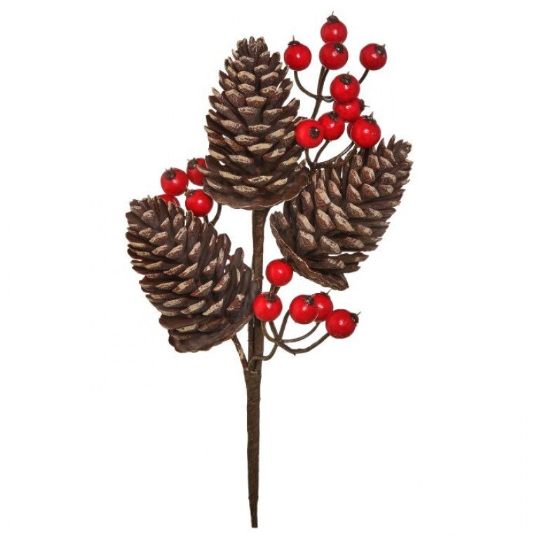 13" PINECONE WP BERRY PICK UV PROOF BWRD