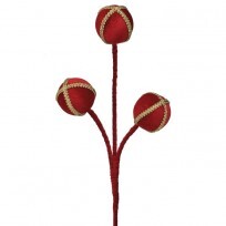 25" TRIPLE VELVET BALL SPRAY RDGD
