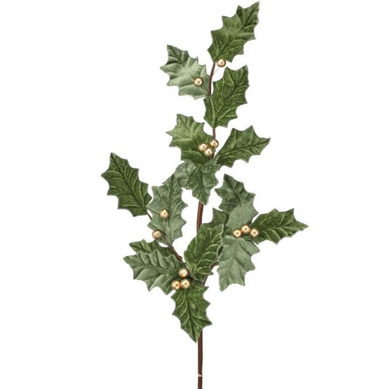 31" GARDEN HOLIDAY HOLLY SPRAY