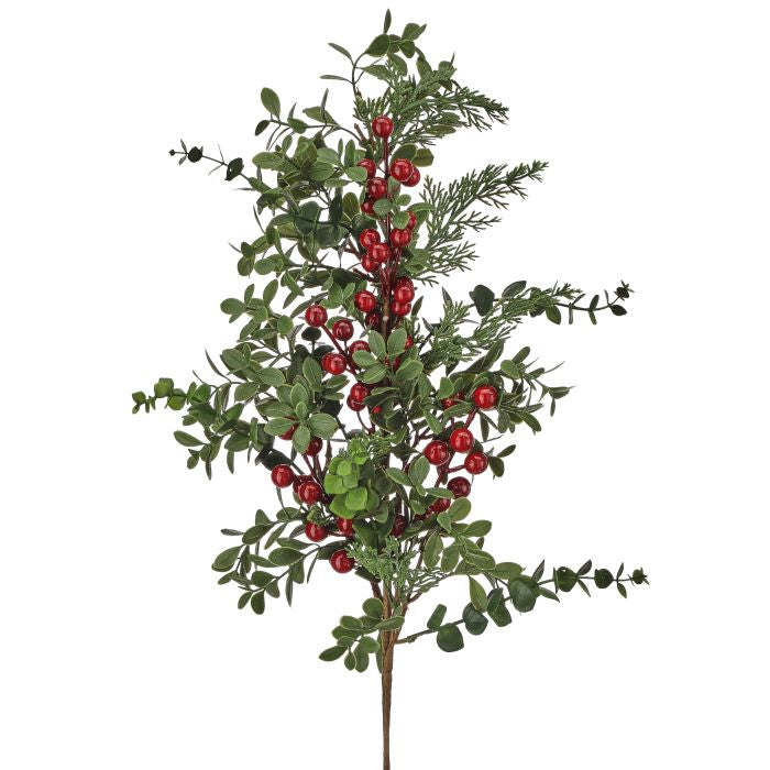 28"EUCLYPTUS/PINE/BERRY SPRAY RDGR