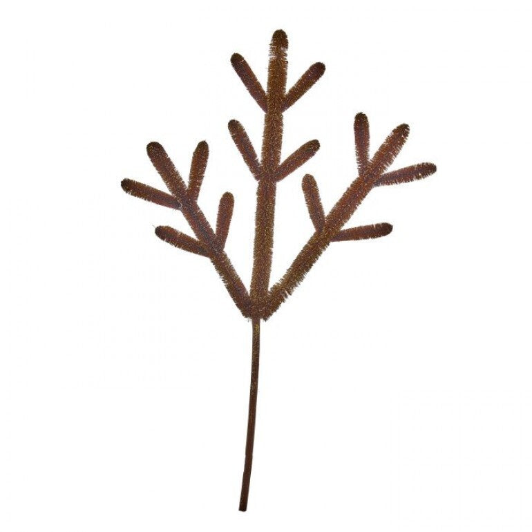 24" FIBER ANTLER SPRAY BRWN