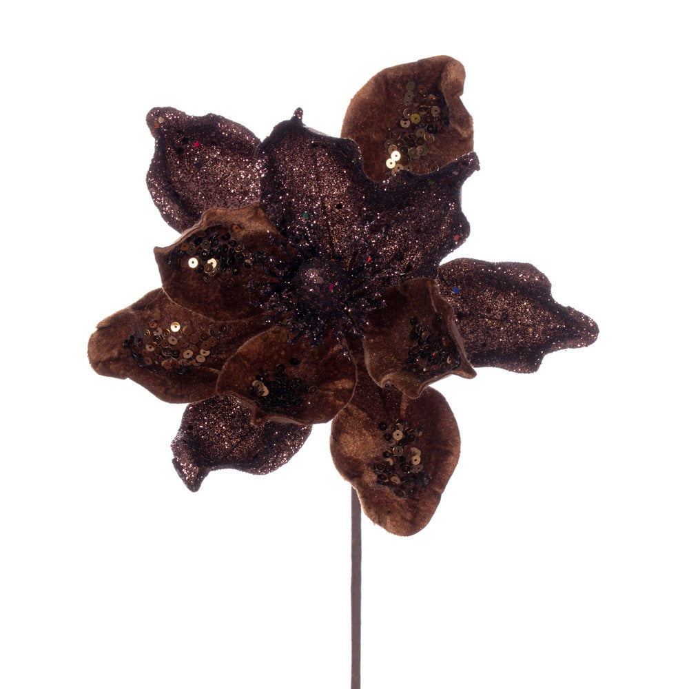 8"Mocha Deluxe Magnolia Flower