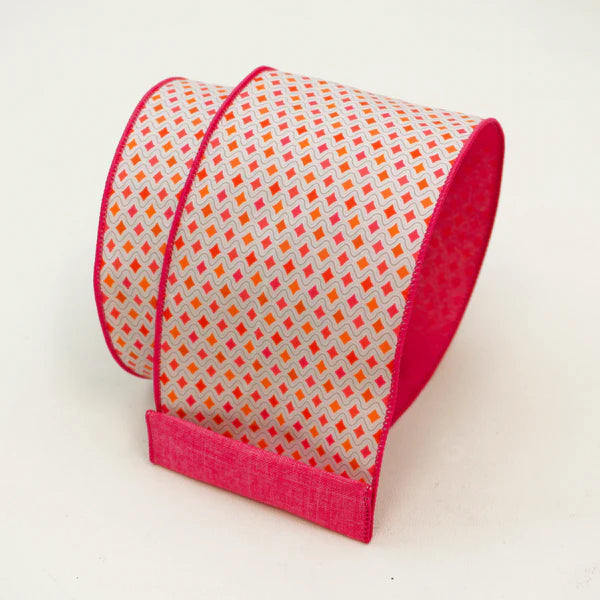 4"X10YD DISCO DIAMONDS MULTI - Burlap and Bling Decor
