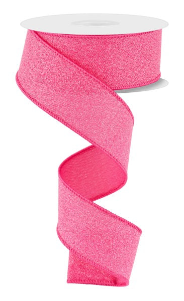1.5"X10YD CRYSTAL SHINE FUCHSIA - Burlap and Bling Decor