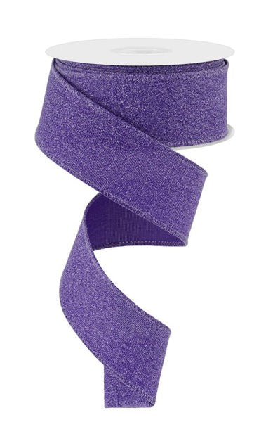 1.5"X10YD CRYSTAL SHINE PURPLE - Burlap and Bling Decor