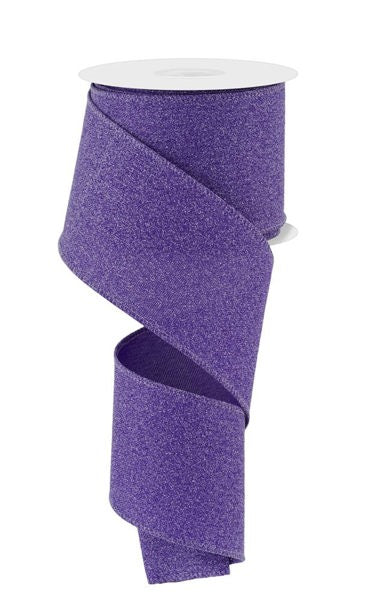 2.5"X10YD CRYSTAL SHINE PURPLE - Burlap and Bling Decor