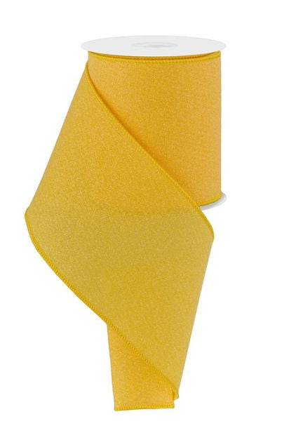 4"X10YD CRYSTAL SHINE YELLOW - Burlap and Bling Decor
