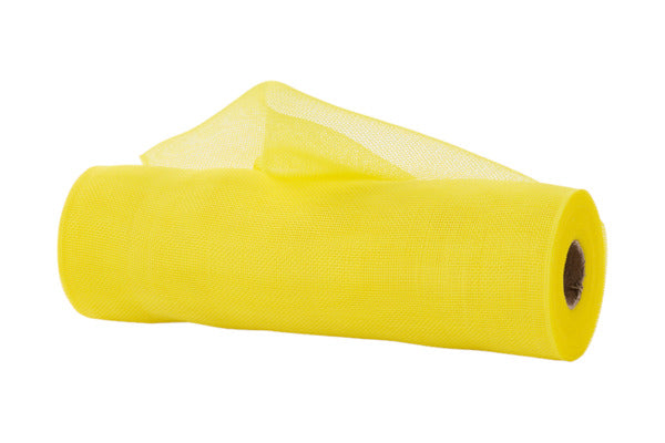 10.25"X10YD FINE WEAVE MESH YELLOW - Burlap and Bling Decor