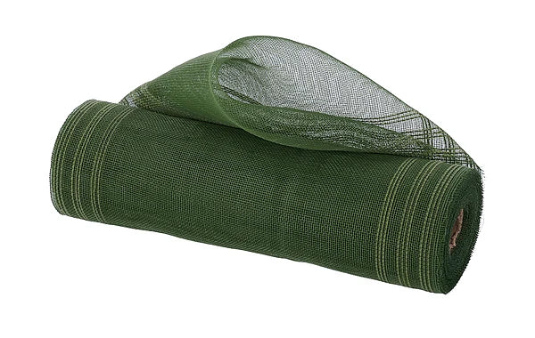 10.25"X10YD FINE WEAVE BORDER STRIPE MOSS GREEN