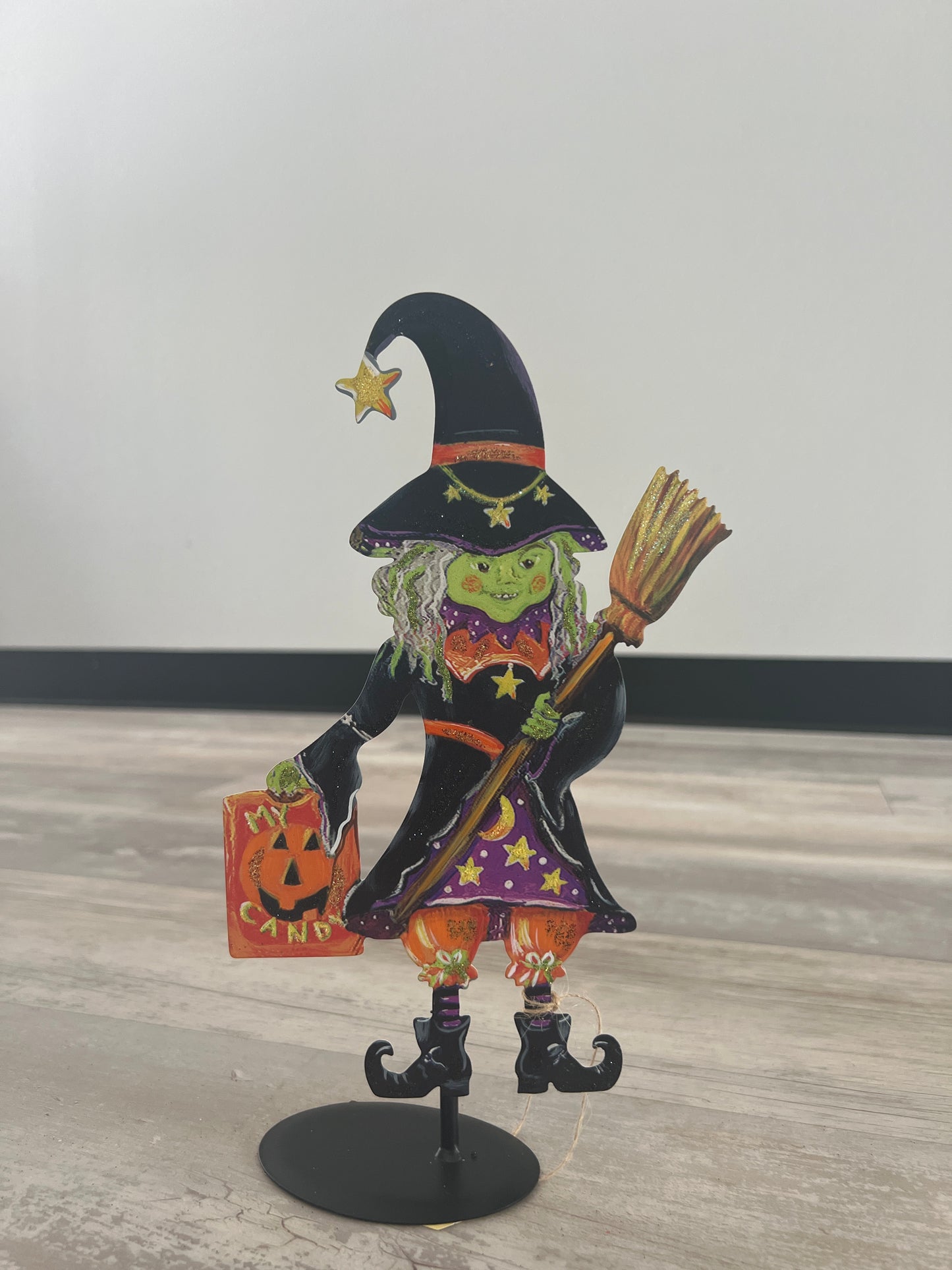 Trick or Treater Witch Poppet - Burlap and Bling Decor