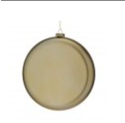200MM VP MATT ROUND DISK GOLD - Burlap and Bling Decor
