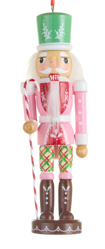 6" Sugar and Spice Nutcracker Ornament Choose Candycane or Lollipop