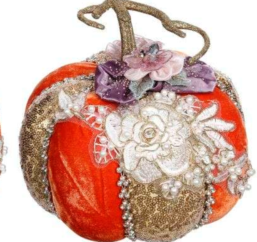 ELEGANT PUMPKIN Choose Small 7" or Tall 7.5"