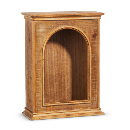 16" Curio Mini Cabinet - Burlap and Bling Decor