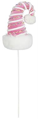 PEPPERMINT HAT SPRAY PINK WHITE