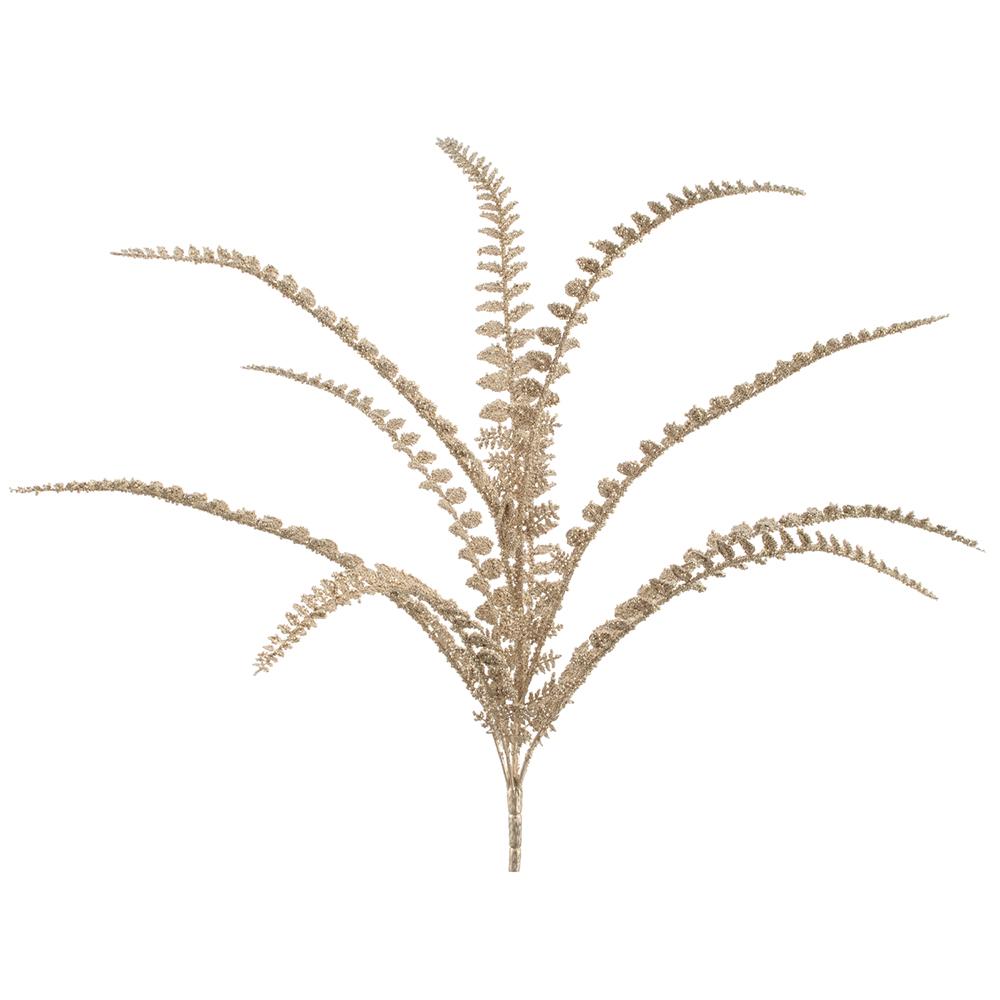 26.5" Metallic Fern Bush Champagne