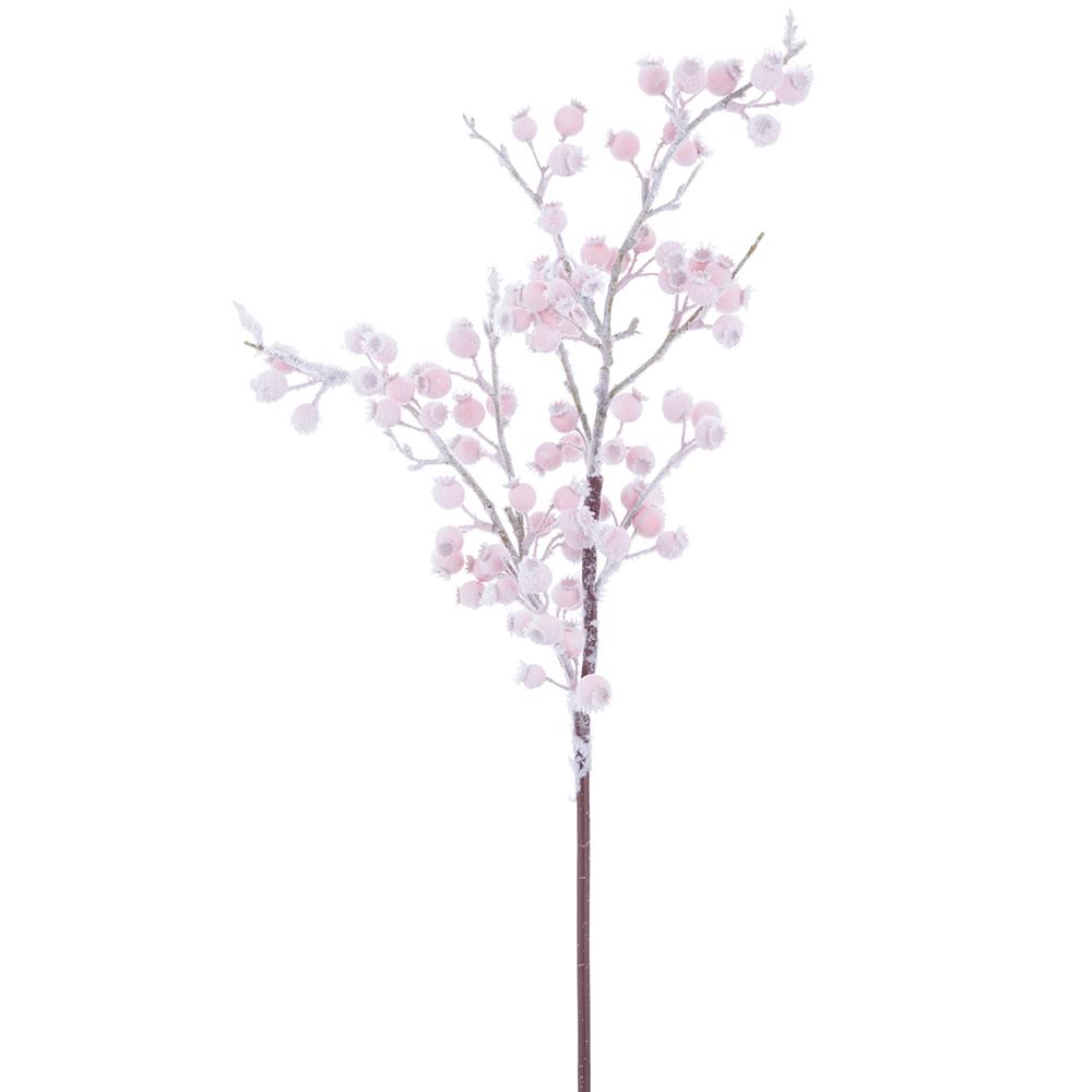29.5" Snowed Rosehip Spray Pink