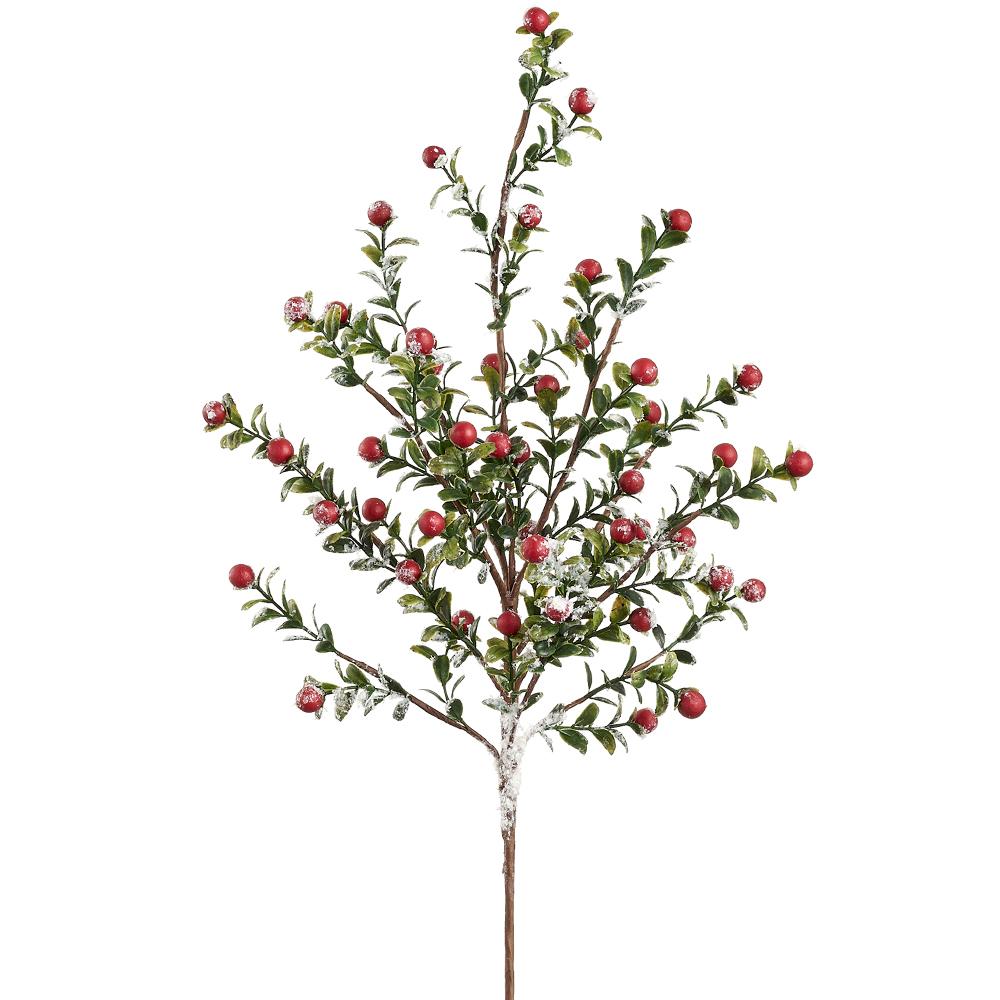 33.75" Snowed Berry Spray Red