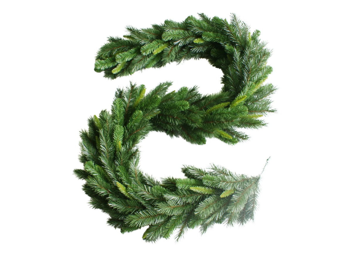 36" X 18" Garland Mix Mountain Pine Teardrop - Burlap and Bling Decor