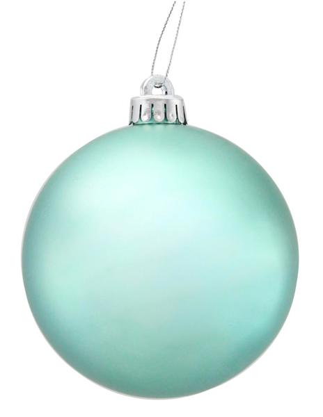 120MM V.P. SMOOTH BALL MATTE LT. TURQUOISE - Burlap and Bling Decor