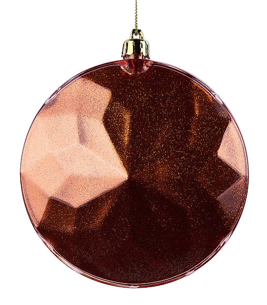 120MM FLAT DIAMOND GEM ORN COPPER
