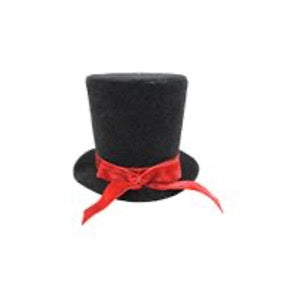 SM TOP HAT ORNAMENT BLACK RED