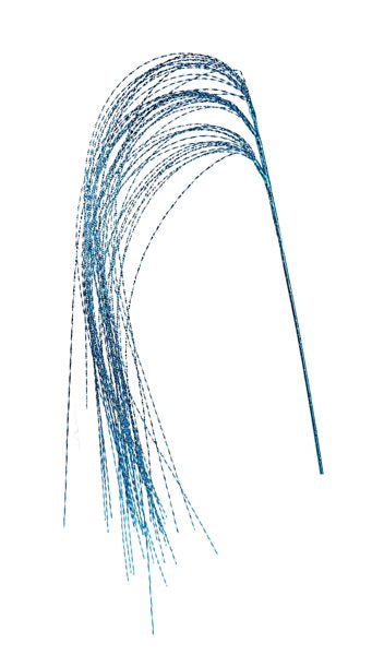 48"L METALLIC GRASS DANGLING SPRAY TURQUOISE - Burlap and Bling Decor