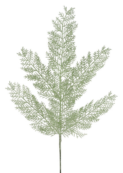 29"L GLITTER FERN SPRAY SAGE GREEN - Burlap and Bling Decor