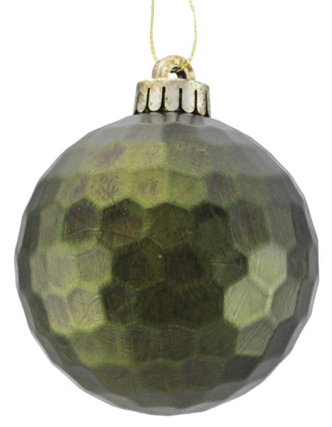 100MM HONEYCOMB ORNAMENT-ANT. WASH GREEN - Burlap and Bling Decor