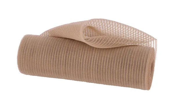 10.25"X10YD FINE WEAVE FAUX JUTE STRIPE NATURAL - Burlap and Bling Decor