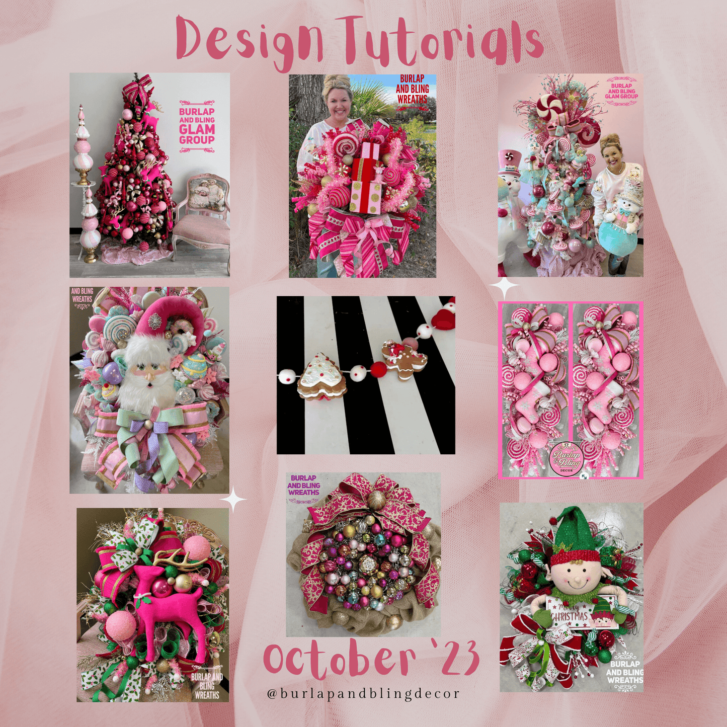 October 2023 Tutorials - Burlap and Bling Decor