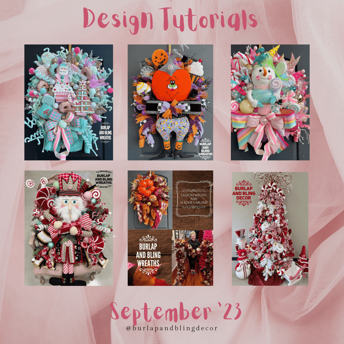September 2023 Tutorials - Burlap and Bling Decor