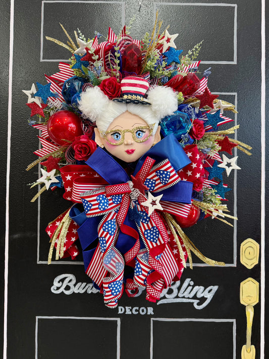 Patriotic Lady Wreath