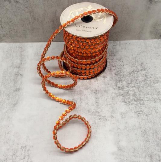 .5" x 10yds crown jewel double sided, orange