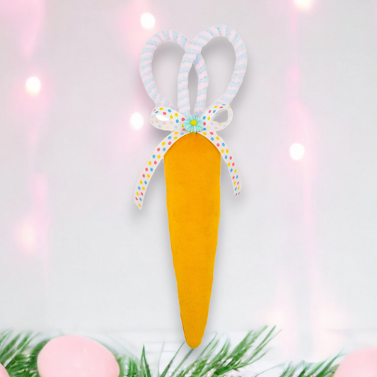 Small Orange Carrot Orn - Burlap and Bling Decor