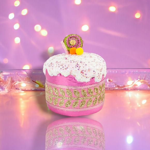 7.5in Pink Citrus Cake - Burlap and Bling Decor