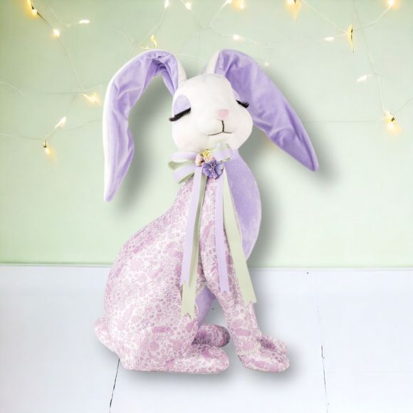 22in Lavender Bunny - Burlap and Bling Decor